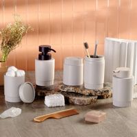 Porta Cepillos Beige Doriga