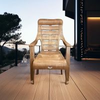 Silla con Brazos Monarca Tipo Madera Sándalo