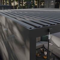Extensión Pérgola Bioclimática de Aluminio Gris Modus