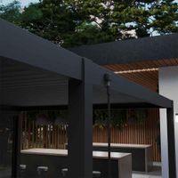 Extensión Pérgola Bioclimática de Aluminio Gris Modus