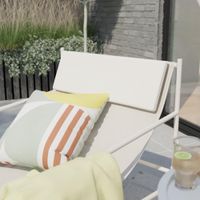 Silla Reclinable Nilo Blanca de Jardín