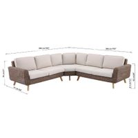 Set Esquinero Blanco para Exterior Nerea