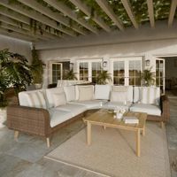 Set Esquinero Blanco para Exterior Nerea