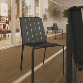Silla de Jardín sin Brazos Gris Idaho Lima