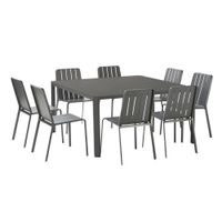Silla de Jardín sin Brazos Gris Idaho Lima
