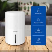 Deshumidificador Electrónico con Tanque Blanco de 1.8 L