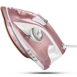 Plancha de Vapor Pearl Glide Suela Cerámica Rosa
