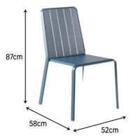 Silla Azul de Jardín sin Brazos Lima Idaho