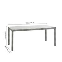 Mesa de Comedor para Exterior Sion Gris
