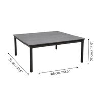 Mesa Negra Auxiliar de Jardín Idun