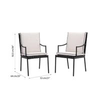 Set de 2 Sillas Vicky Negra