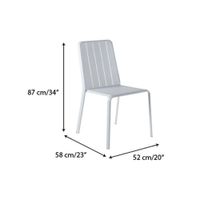 Silla Beige de Aluminio Lima Idaho
