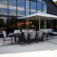Mesa Extensible Aluminio Gris Atenas