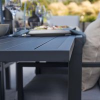 Mesa Extensible Aluminio Gris Atenas