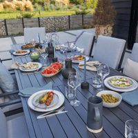Mesa Extensible Aluminio Gris Atenas