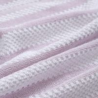 Set de 6 Toallas de Baño Rayas Rosa