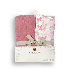 Set-de-Frazadas-Muselina-Lisa-Y-Diseño-Rosa