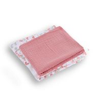 Set-de-Frazadas-Muselina-Lisa-Y-Diseño-Rosa