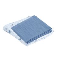 Set-de-Frazadas-Muselina-Lisa-Y-Diseño-Azul