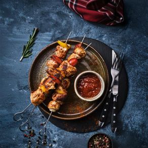 Set de Pinchos de Acero Inoxidable