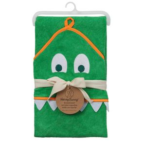 Toalla-con-Capucha-de-Dinosaurio-Verde