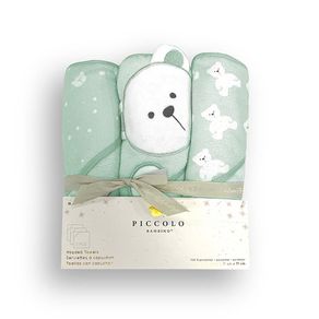Set de Toallas con Capucha Verde