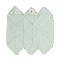 Set de Toallas con Capucha Verde
