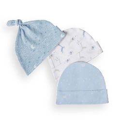 Set-de-Gorros-para-Bebe-Azul