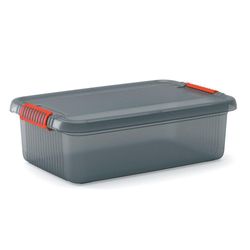 Caja Latch 59X39X18 Cm Gris/Naranja - Kis