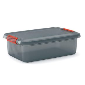 Caja Latch 59X39X18 Cm Gris/Naranja - Kis