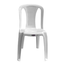 Silla Plástica sin Brazos Praga Blanca