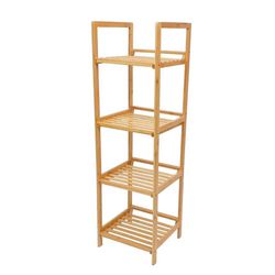 Organizador de 4 Divisiones Bambú 30x30x104 Cm