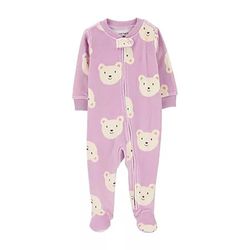 Pijama de Forro Polar con Cierre Frontal y Estampado de Osos para Niña - Varias Tallas