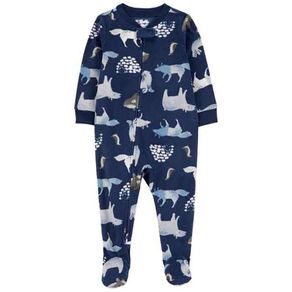 Mameluco de Felpa con Estampado de Animales para Niño - Varias Tallas