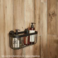 Organizador Metálico para Baño Negro