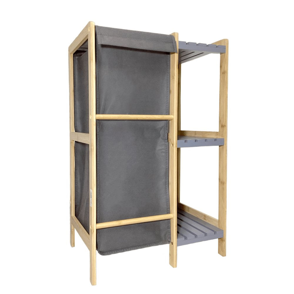 Organizador de Bambú Natural para Lavandería de 48 x 33 x 76 cm Organizador de Bambú para…