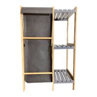 Organizador para Lavandería de Bambú Natural