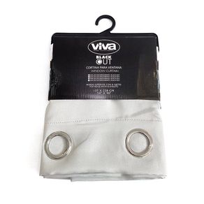 Cortina para Ventana Black Out Gris 137 x 228 Cm