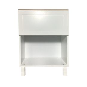 Mesa de Noche Cony Blanco y Café 40X30X55 Cm