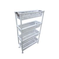 Organizador 4 Niveles Blanco 20X50X80.5 Cm