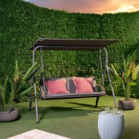 Sillón Columpio de Exterior Lira Gris Oscuro