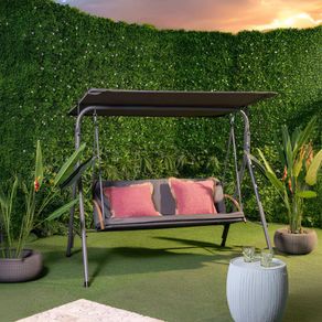Sillón Columpio de Exterior Lira Gris Oscuro