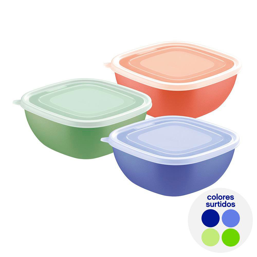 Contenedor para Alimentos 2 L - Colores Surtidos