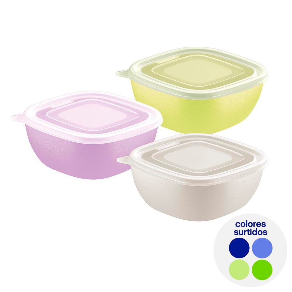 Contenedor Mixcolor de 600 ml Colores Surtidos
