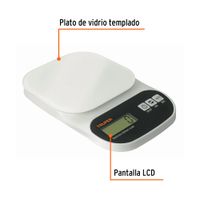 Báscula Electrónica Plástica para Cocina