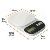 Báscula Electrónica Plástica para Cocina