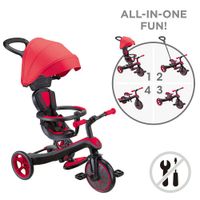Triciclo Evolutivo Globber Explorer 4 en 1 Rojo