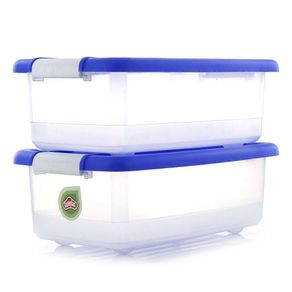 Caja Click 12L Set De 2 Oceano - Guateplast