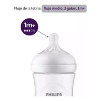 Biberón Philips Avent Natural con Tetina de Flujo Medio 260 Ml