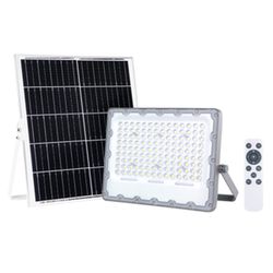 Lámpara de Exterior LED con Panel Solar y Control Remoto